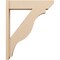 Ekena Millwork 8-in W x 34-in D x 42-in H Funston Slat Rough Cedar Woodgrain TimberThane Outlooker, Primed Tan OUTUR080X34X42FST24RCPR - alternate 4